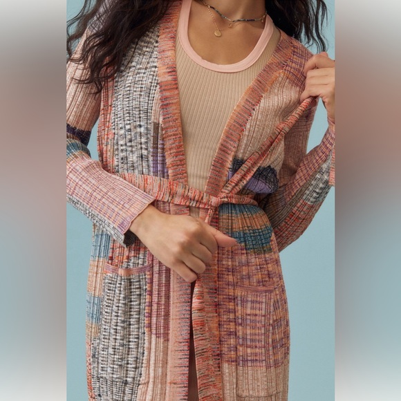 NWOT Anthropologie Patchwork Cardigan Sweater - Size XS/S - Picture 3 of 4